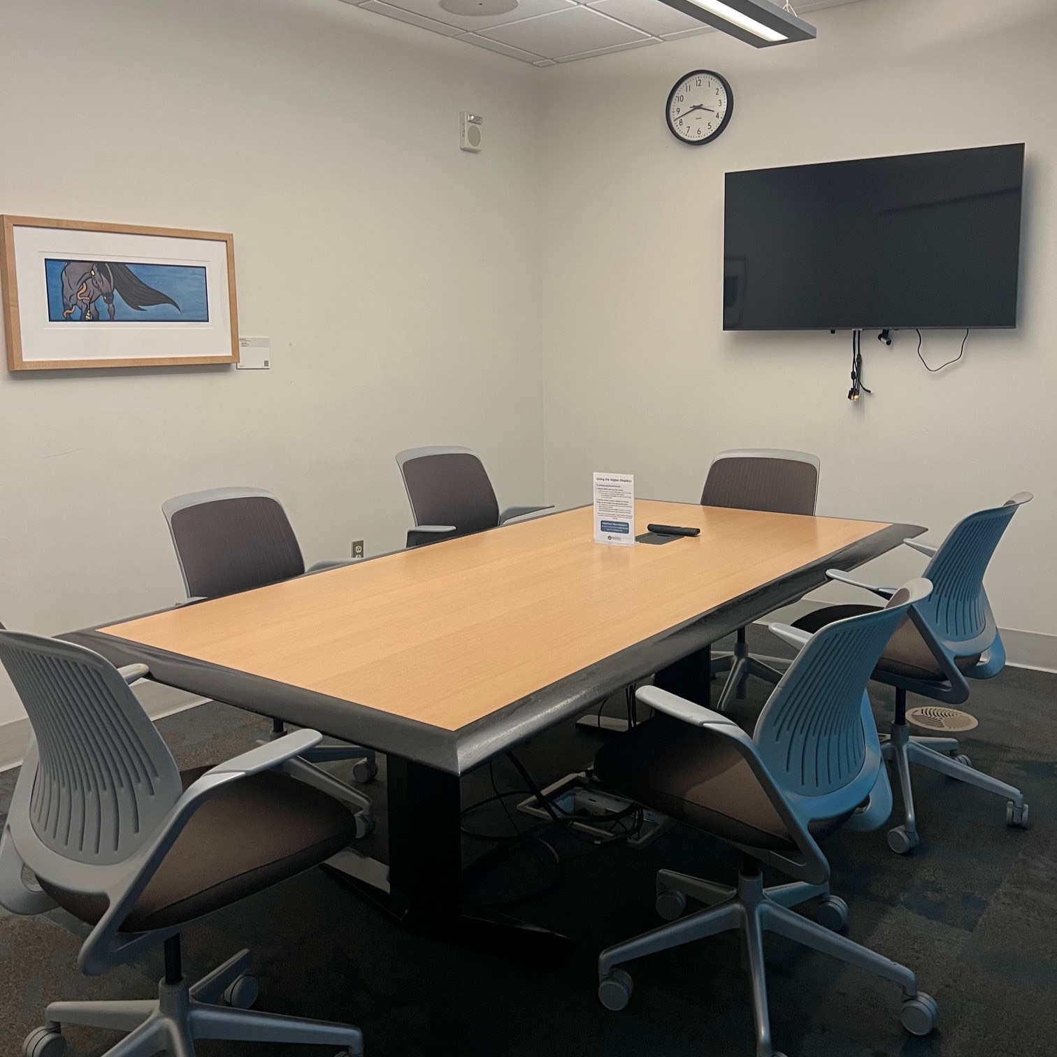 Photo of a conference style study room